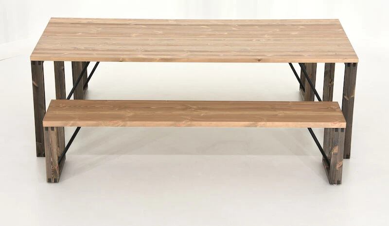 Honka 8-hengen Ruokailuryhmä Antiikkipetsattu/harmaa Puujaloilla 2 Honka 8-hengen Ruokailuryhmä Antiikkipetsattu/harmaa Puujaloilla - Image 2