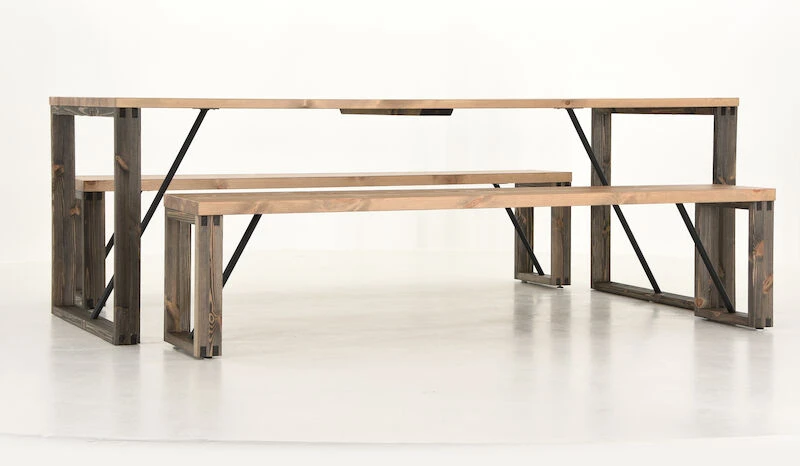 Honka 8-hengen Ruokailuryhmä Antiikkipetsattu/harmaa Puujaloilla 5 Honka 8-hengen Ruokailuryhmä Antiikkipetsattu/harmaa Puujaloilla - Image 5