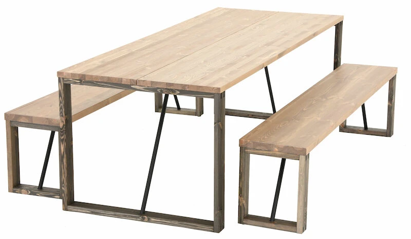 Honka 8-hengen Ruokailuryhmä Antiikkipetsattu/harmaa Puujaloilla 1 Honka 8-hengen Ruokailuryhmä Antiikkipetsattu/harmaa Puujaloilla