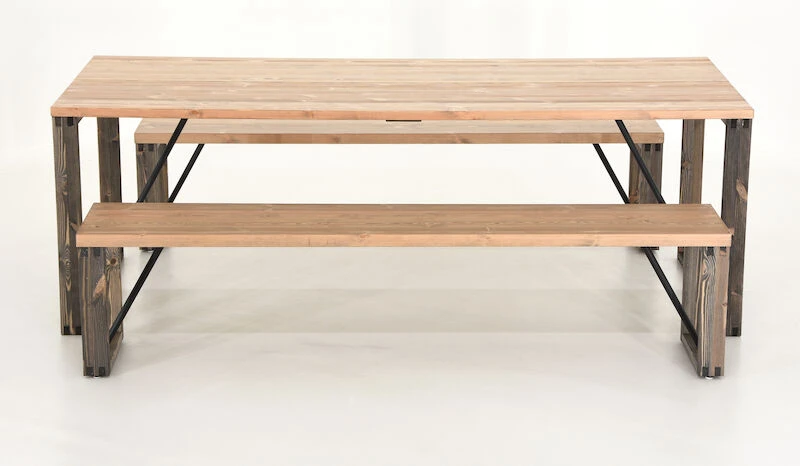 Honka 8-hengen Ruokailuryhmä Antiikkipetsattu/harmaa Puujaloilla 3 Honka 8-hengen Ruokailuryhmä Antiikkipetsattu/harmaa Puujaloilla - Image 3