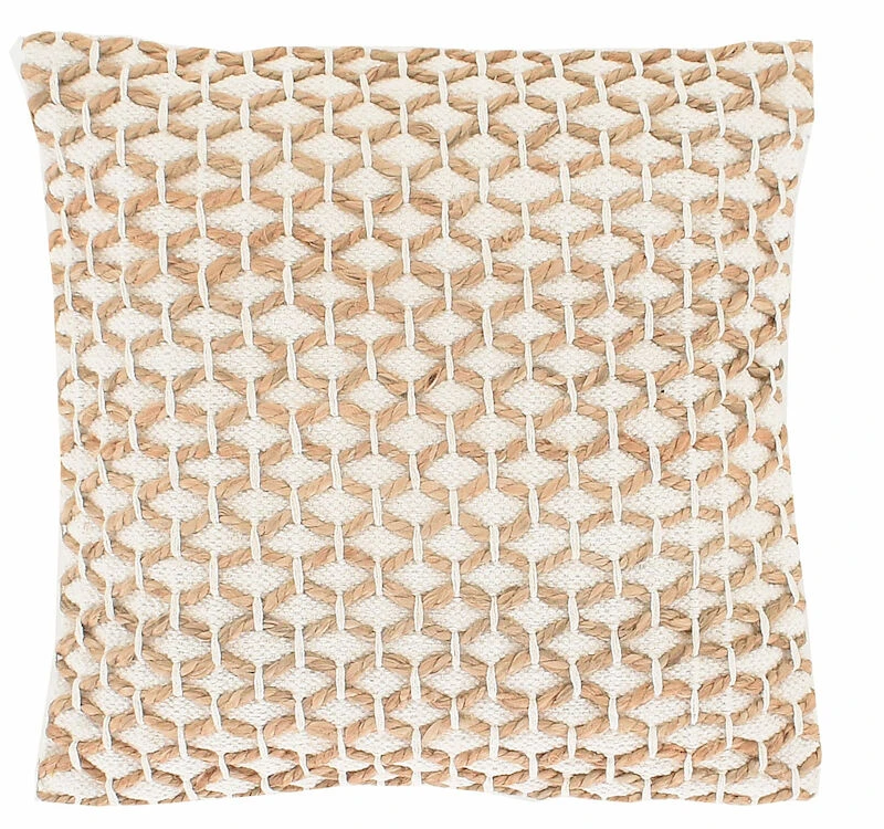 Kuori Koristetyyny 50x50 Cm Luonnonväri/valkoinen 2 Kuori Koristetyyny 50x50 Cm Luonnonväri/valkoinen - Image 2