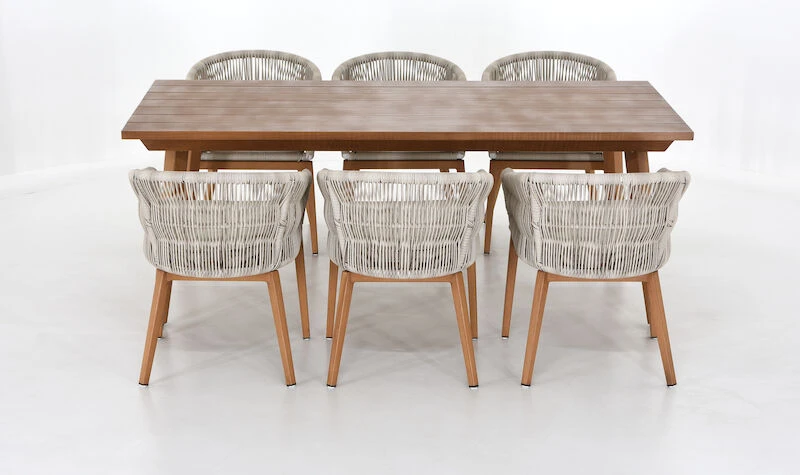 Loiste 6-hengen Ruokailuryhmä Hiekka 6 Loiste 6-hengen Ruokailuryhmä Hiekka - Image 6