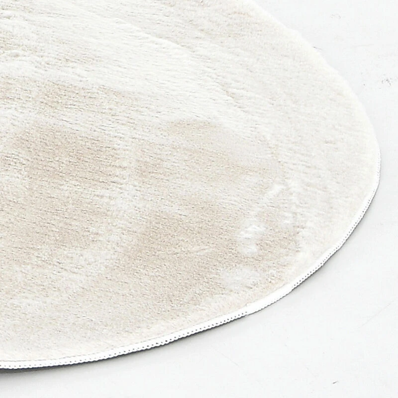 Lumihiutale Matto Pyöreä 120 Cm Luonnonvalkoinen 3 Lumihiutale Matto Pyöreä 120 Cm Luonnonvalkoinen - Image 3