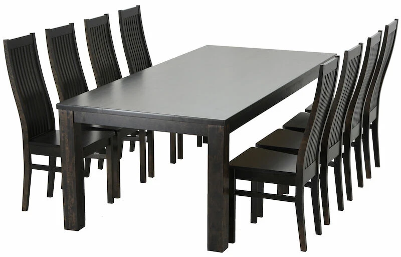 Minea Lux 8-hengen Ruokailuryhmä, Musta/koivu 4 Minea Lux 8-hengen Ruokailuryhmä, Musta/koivu - Image 4