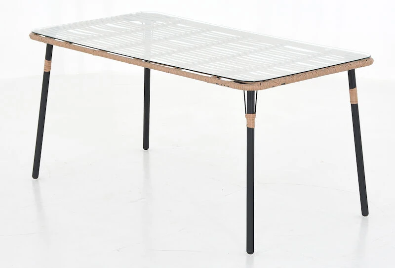 Oldie Puutarhapöytä 150x80 Cm Luonnonväri/ Musta 3 Oldie Puutarhapöytä 150x80 Cm Luonnonväri/ Musta - Image 3