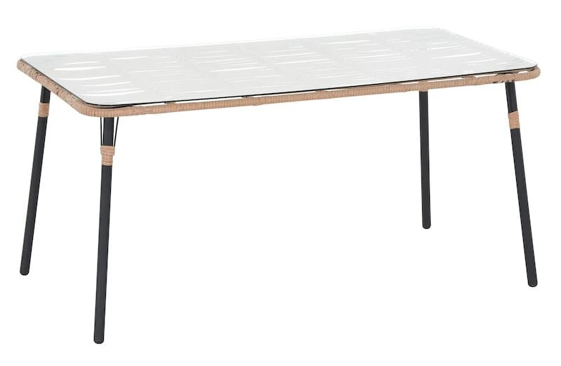 Oldie Puutarhapöytä 150x80 Cm Luonnonväri/ Musta 4 Oldie Puutarhapöytä 150x80 Cm Luonnonväri/ Musta - Image 4