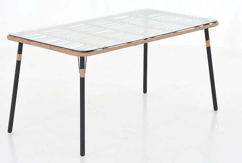 Oldie Puutarhapöytä 150x80 Cm Luonnonväri/ Musta 5 Oldie Puutarhapöytä 150x80 Cm Luonnonväri/ Musta - Image 5