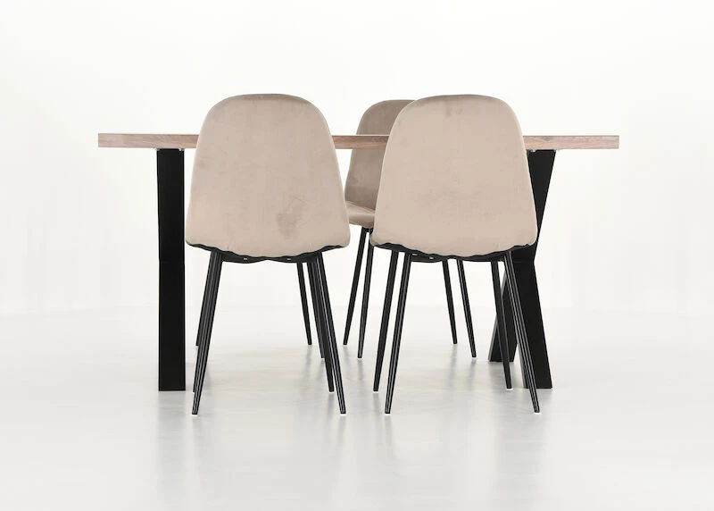 Orvo-Furia 4-hengen Ruokailuryhmä Valkoöljytty Tammi/beige 6 Orvo-Furia 4-hengen Ruokailuryhmä Valkoöljytty Tammi/beige - Image 6