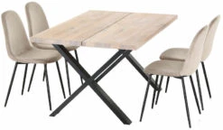 Orvo-Furia 4-hengen Ruokailuryhmä Valkoöljytty Tammi/beige 8 Orvo-Furia 4-hengen Ruokailuryhmä Valkoöljytty Tammi/beige -Yleinen Kotikauppa Veke Orvo Furia 4 hengen ruokailuryhma valkooljytty tammi beige 3 1