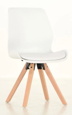 Puuteri Tuoli Valkoinen, Puunväriset Jalat 9 Puuteri Tuoli Valkoinen, Puunväriset Jalat -Yleinen Kotikauppa Veke Puuteri tuoli valkoinen puunvariset jalat 1 0