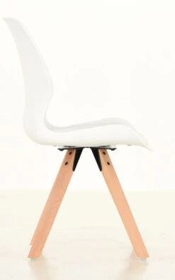 Puuteri Tuoli Valkoinen, Puunväriset Jalat 10 Puuteri Tuoli Valkoinen, Puunväriset Jalat -Yleinen Kotikauppa Veke Puuteri tuoli valkoinen puunvariset jalat 4 0