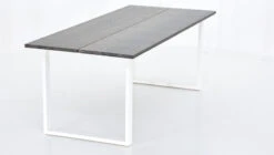 Rustiikki Lankkupöytä 200x90 Cm Savunharmaa Lakattu Tammi/valkoinen Metallijalka 8 Rustiikki Lankkupöytä 200x90 Cm Savunharmaa Lakattu Tammi/valkoinen Metallijalka -Yleinen Kotikauppa Veke Rustiikki lankkupoyta 200x90 cm savunharmaa lakattu tammi valkoinen metallijalka 3 1