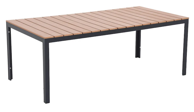 Saari Ruokapöytä 200x100cm Ruskea/musta 2 Saari Ruokapöytä 200x100cm Ruskea/musta - Image 2