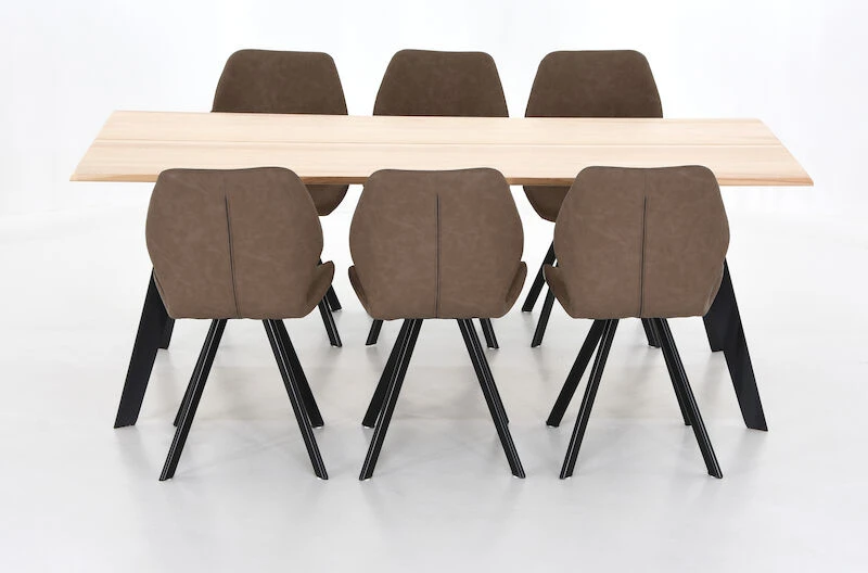 Saarni-Punnus 6-hengen Ruokailuryhmä Saarni/musta/konjakki 4 Saarni-Punnus 6-hengen Ruokailuryhmä Saarni/musta/konjakki - Image 4