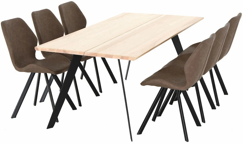 Saarni-Punnus 6-hengen Ruokailuryhmä Saarni/musta/konjakki 6 Saarni-Punnus 6-hengen Ruokailuryhmä Saarni/musta/konjakki - Image 6