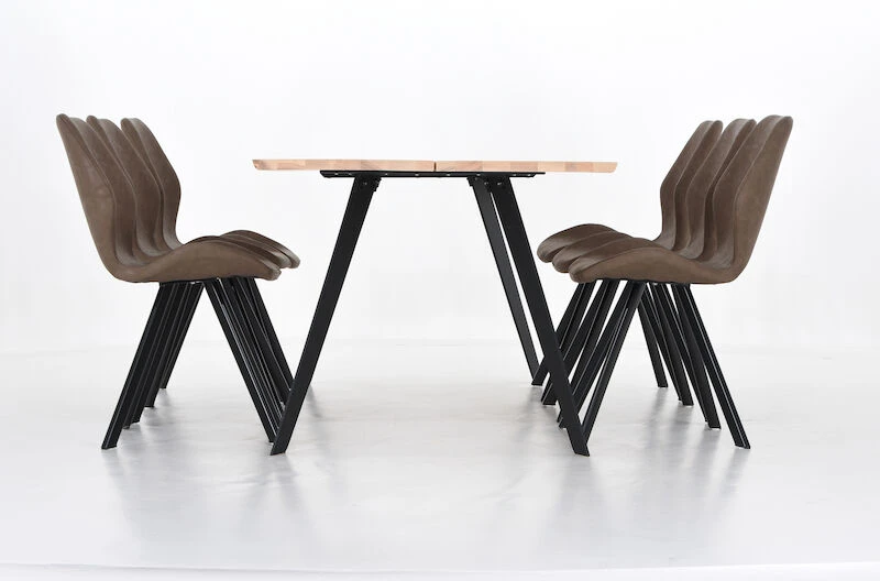 Saarni-Punnus 6-hengen Ruokailuryhmä Saarni/musta/konjakki 5 Saarni-Punnus 6-hengen Ruokailuryhmä Saarni/musta/konjakki - Image 5