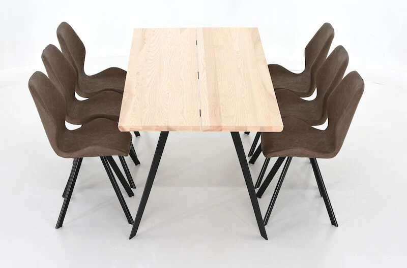 Saarni-Punnus 6-hengen Ruokailuryhmä Saarni/musta/konjakki 2 Saarni-Punnus 6-hengen Ruokailuryhmä Saarni/musta/konjakki - Image 2