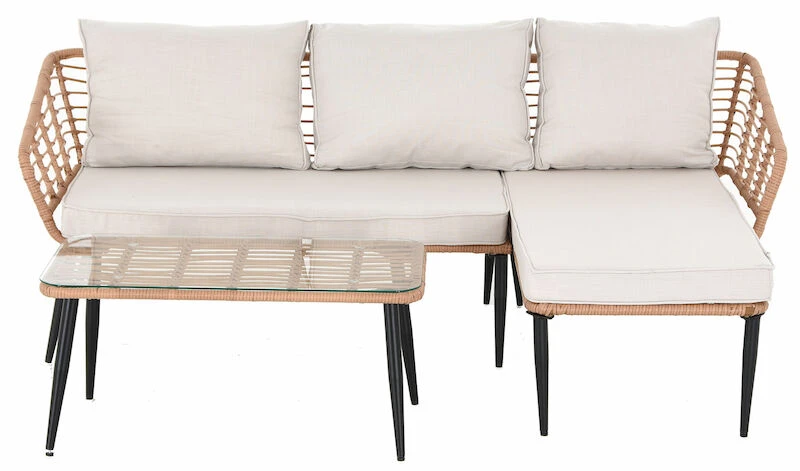 Scandic Divaanisohva Oikea Ja Sohvapöytä Luonnonväri 1 Scandic Divaanisohva Oikea Ja Sohvapöytä Luonnonväri