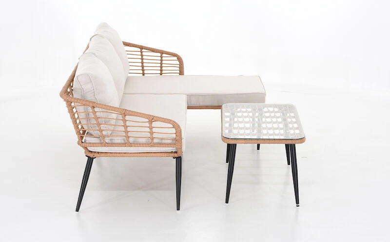 Scandic Divaanisohva Oikea Ja Sohvapöytä Luonnonväri 2 Scandic Divaanisohva Oikea Ja Sohvapöytä Luonnonväri - Image 2