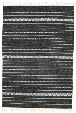 Senja Puuvillamatto 80x200 Cm Musta 7 Senja Puuvillamatto 80x200 Cm Musta -Yleinen Kotikauppa Veke Senja puuvillamatto 140x200 cm musta 0 3