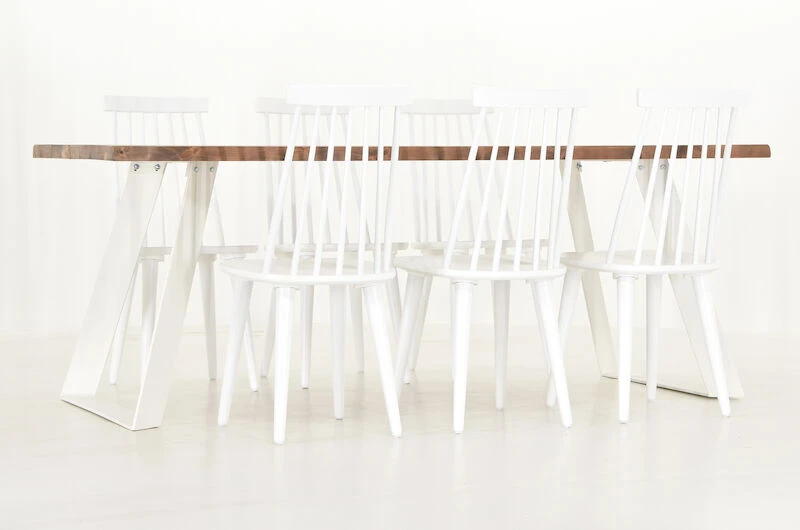 Triangel-Lotta 6-hengen Ruokailuryhmä, Valkoinen Antiikki 5 Triangel-Lotta 6-hengen Ruokailuryhmä, Valkoinen Antiikki - Image 5