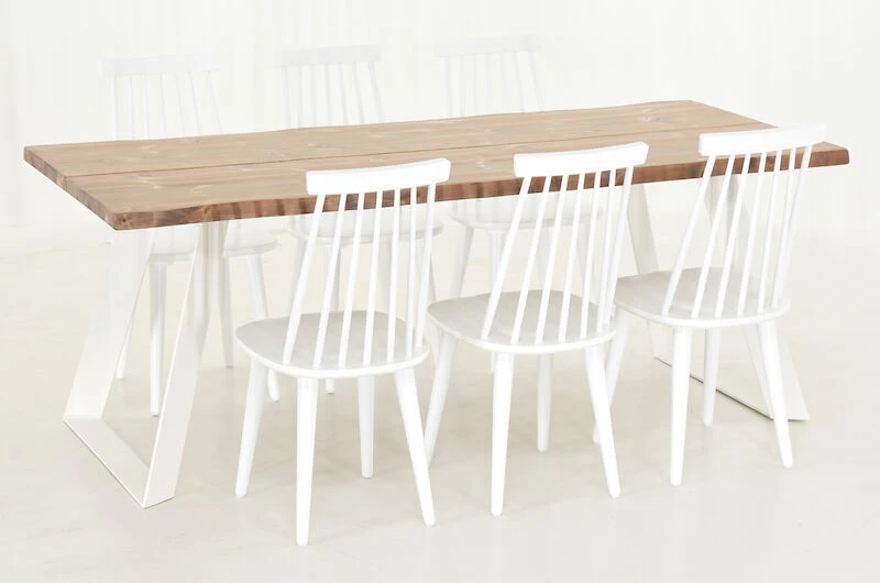 Triangel-Lotta 6-hengen Ruokailuryhmä, Valkoinen Antiikki 6 Triangel-Lotta 6-hengen Ruokailuryhmä, Valkoinen Antiikki - Image 6