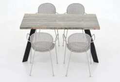 Triangel-Melena 4-hengen Ruokailuryhmä Savunharmaa/musta -Yleinen Kotikauppa Veke Triangel Melena 4 hengen ruokailuryhma savunharmaa musta 8 2