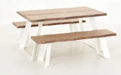 Triangel Lankku Penkkiryhmä 4-hengen Antiikkipetsattu/valkoinen 10 Triangel Lankku Penkkiryhmä 4-hengen Antiikkipetsattu/valkoinen -Yleinen Kotikauppa Veke Triangel lankku penkkiryhma 4 hengen antiikkipetsattu valkoinen 1 1