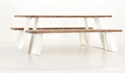 Triangel Lankku Penkkiryhmä 6-hengen Antiikkipetsattu/valkoinen -Yleinen Kotikauppa Veke Triangel lankku penkkiryhma 6 hengen antiikkipetsattu valkoinen 1 0