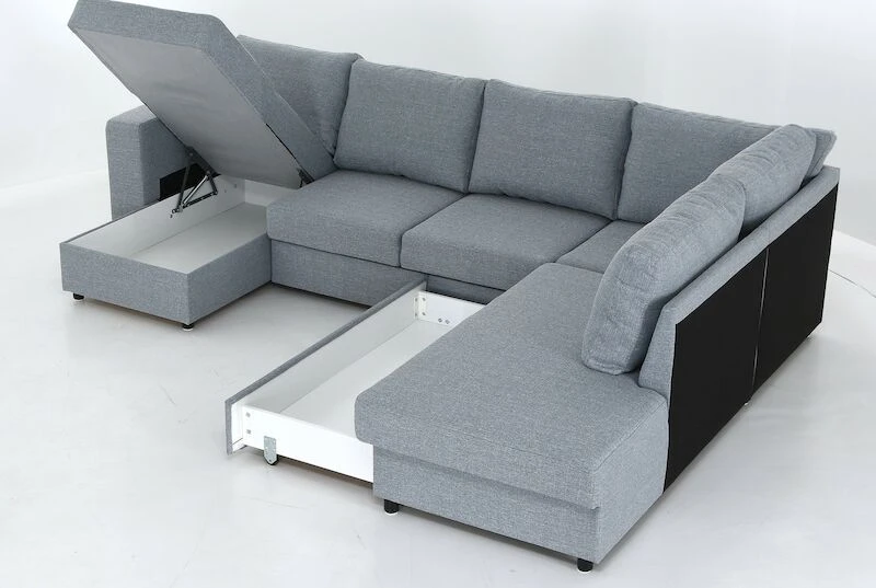 Verona U-kulmavuodesohva Oikea Vaaleanharmaa Portland 90 2 Verona U-kulmavuodesohva Oikea Vaaleanharmaa Portland 90 - Image 2