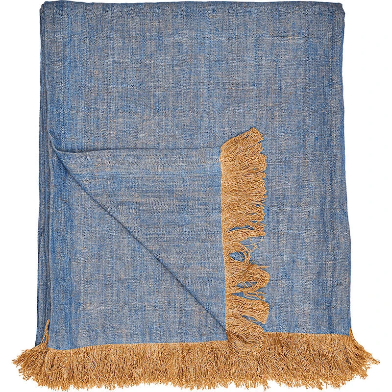 Anno Viive Torkkupeitto 130x180 Cm Sininen/hunaja 4 Anno Viive Torkkupeitto 130x180 Cm Sininen/hunaja - Image 4