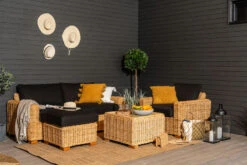 Vorona Kuburottinki Nojatuoli Luonnonväri/ Musta Pehmuste