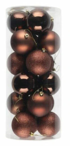 Winteria Kuusenpallot 18 Kpl Ø8 Cm Ruskea Mix