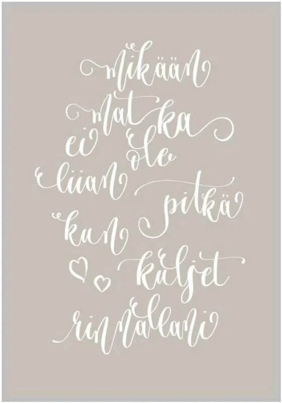 Xeraliving KUN KULJET RINNALLANI Postikortti 10,5x14,8 Cm 2 Xeraliving KUN KULJET RINNALLANI Postikortti 10,5x14,8 Cm - Image 2