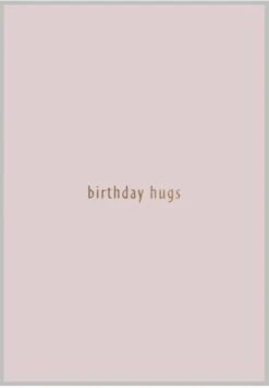 Xeraliving BIRTHDAY HUGS Syntymäpäiväkortti, Päärynä 10,5x14,8 Cm