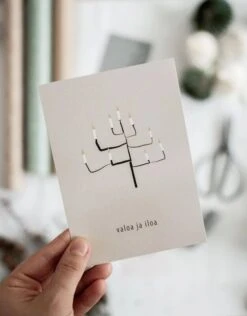 Xeraliving KYNTTELIKKÖ Joulukortti 10,5x14,8 Cm