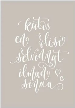 Xeraliving SELVINNYT ILMAN SINUA Postikortti 10,5x14,8 Cm