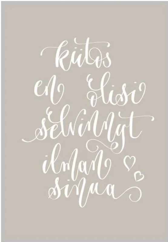 Xeraliving SELVINNYT ILMAN SINUA Postikortti 10,5x14,8 Cm 1 Xeraliving SELVINNYT ILMAN SINUA Postikortti 10,5x14,8 Cm