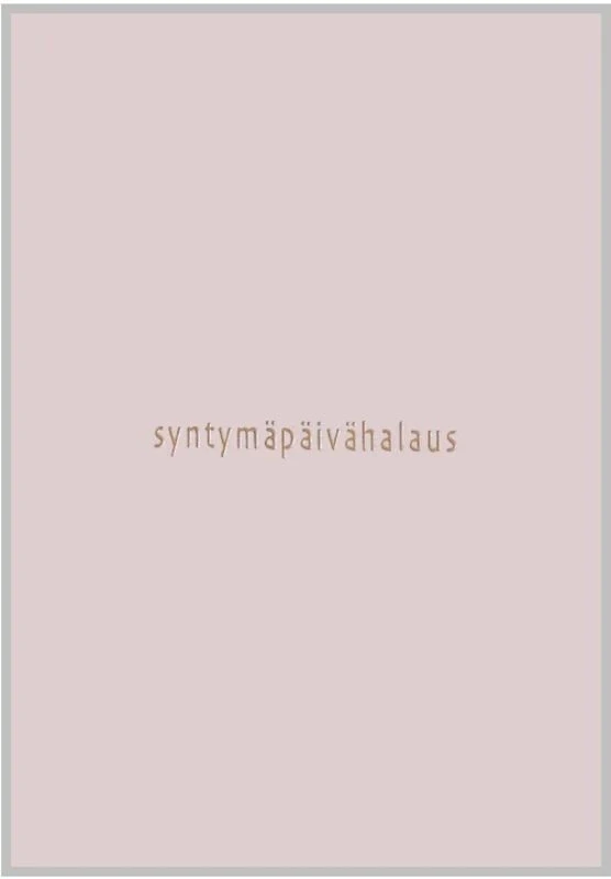 Xeraliving SYNTYMÄPÄIVÄHALAUS Syntymäpäiväkortti, Roosa 10,5x14,8 Cm 2 Xeraliving SYNTYMÄPÄIVÄHALAUS Syntymäpäiväkortti, Roosa 10,5x14,8 Cm - Image 2