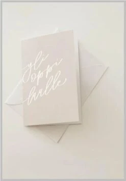 Xeraliving YLIOPPILAALLE 2-osainen Kortti + Kuori, Beige 10,5x14,8 Cm