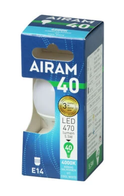 Airam Led-lamppu P45 840 500lm E14 OP