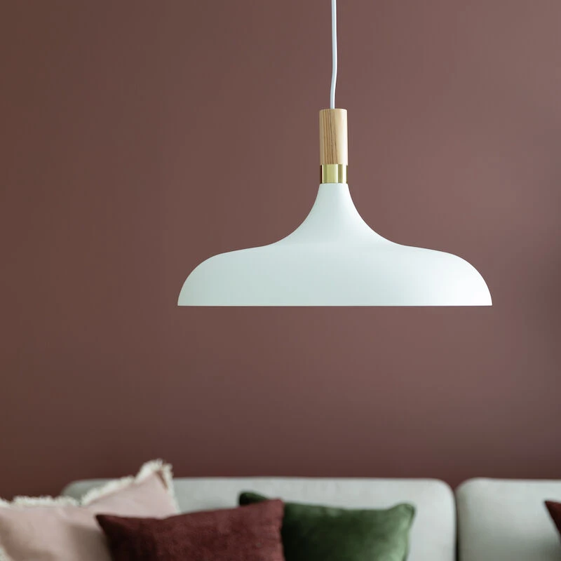 Aneta Lighting Sense Kattovalaisin Ø42 Cm Valkoinen/puu/mattamessinki 3 Aneta Lighting Sense Kattovalaisin Ø42 Cm Valkoinen/puu/mattamessinki - Image 3