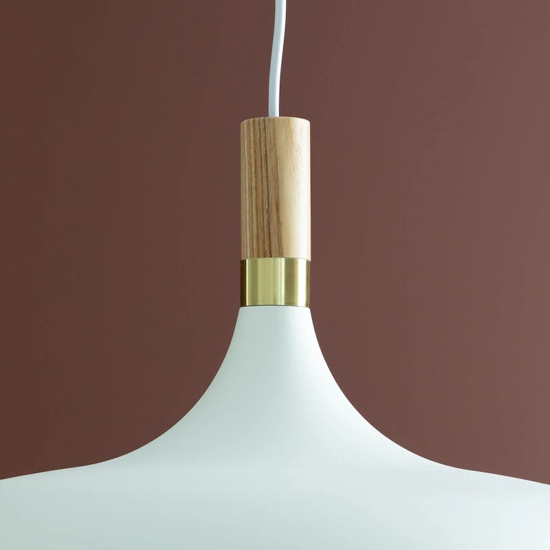 Aneta Lighting Sense Kattovalaisin Ø42 Cm Valkoinen/puu/mattamessinki 1 Aneta Lighting Sense Kattovalaisin Ø42 Cm Valkoinen/puu/mattamessinki