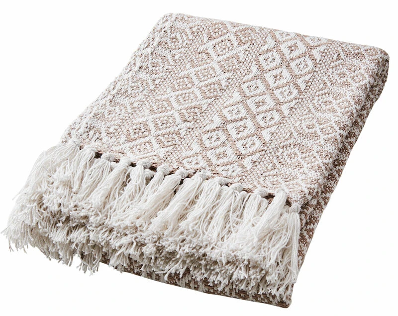 Affari Anna Torkkupeitto 125x175 Cm Beige/valkoinen 2 Affari Anna Torkkupeitto 125x175 Cm Beige/valkoinen - Image 2