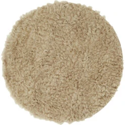 Anno Muhvi Pyöreä Shaggy-villamatto Ø200 Cm Kaura