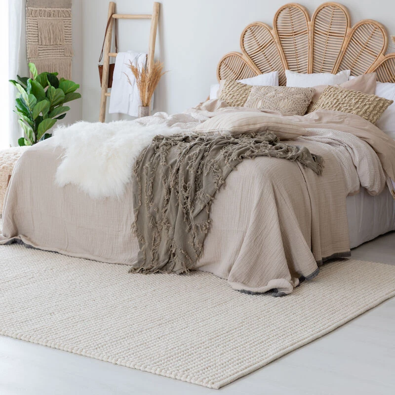 Anno Mukula Villasilmukkamatto Luonnonharmaa 200x290cm 1 Anno Mukula Villasilmukkamatto Luonnonharmaa 200x290cm