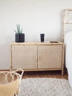 Barcelona Rottinkikaappi 2-ovinen Luonnonväri