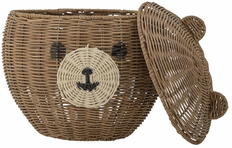 Bloomingville Lilu Rottinkikori Ø28x28 Cm Ruskea 1 Bloomingville Lilu Rottinkikori Ø28x28 Cm Ruskea