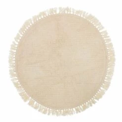 Bloomingville Villamatto Hapsuilla Pyöreä 110 Cm Luonnonväri 7 Bloomingville Villamatto Hapsuilla Pyöreä 110 Cm Luonnonväri -Yleinen Kotikauppa bloomingville villamatto 110