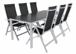 Brafab Rana Ruokapöytä 200x90 Cm Musta/valkoinen